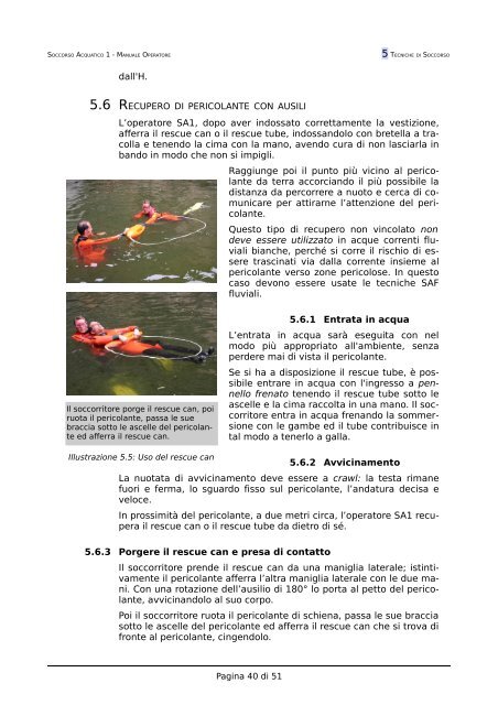 Soccorso Acquatico 1 - Manuale Operatore - Libero