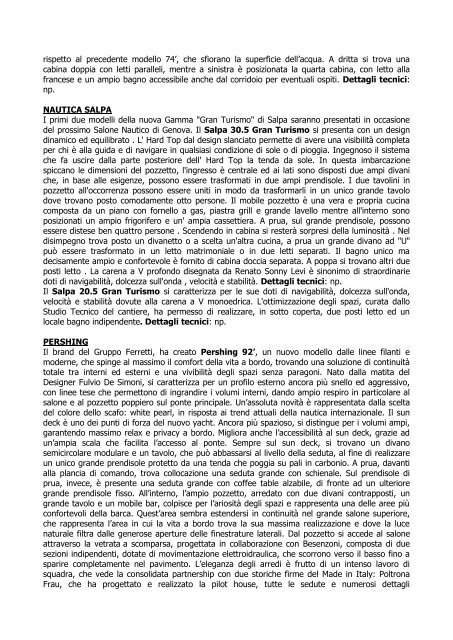 Comunicato stampa - Settembre - Salone Nautico Internazionale di ...