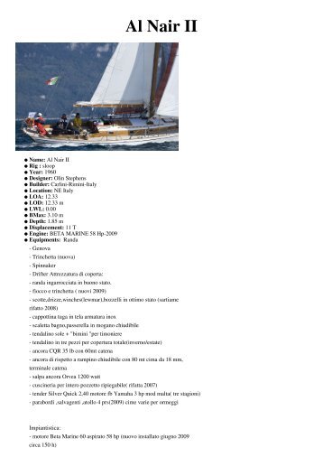 Scarica la scheda in PDF - ZacBoats di Enrico Zaccagni