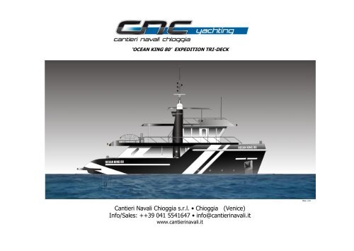 'ocean king 80' expedition tri-deck