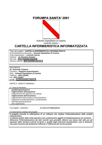 cartella infermieristica informatizzata - Forum PA