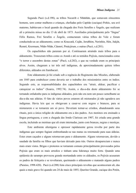 SEGUNDA PARTE Minas Indígena - Instituto ANTROPOS