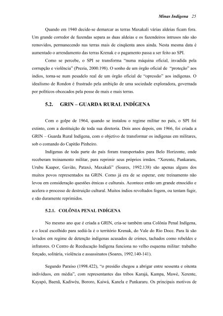 SEGUNDA PARTE Minas Indígena - Instituto ANTROPOS