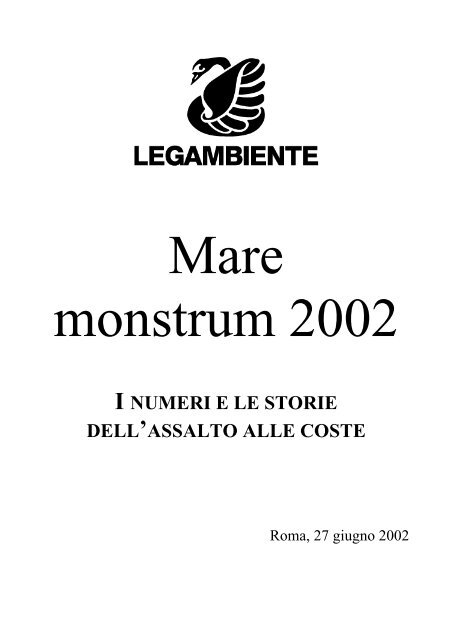 mare monstrum 2002 - Legambiente