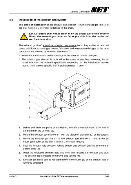 Installation and start-up - Stange Energietechnik GmbH