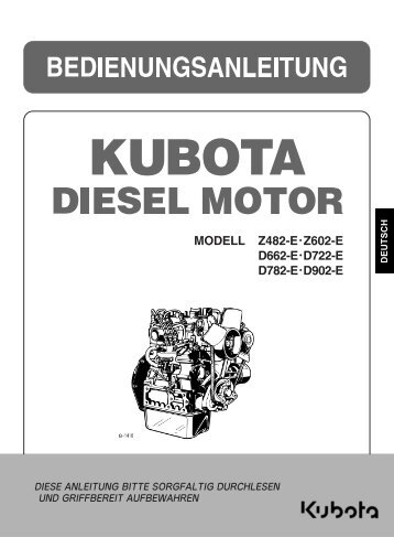 Werkstatthandbuch Kubota Z482 - 722