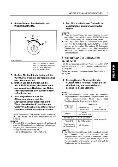 Werkstatthandbuch Kubota Z482 - 722