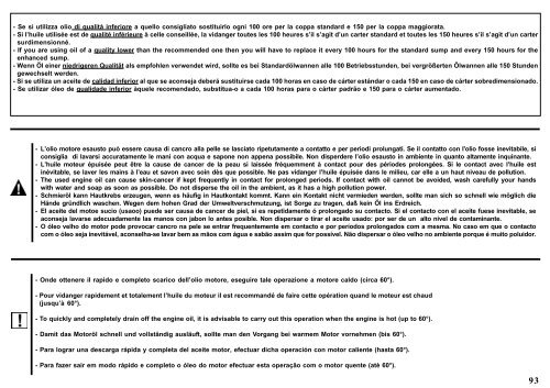 Werkstatthandbuch Lombardini LDW 2 - 4 Zylinder Part II