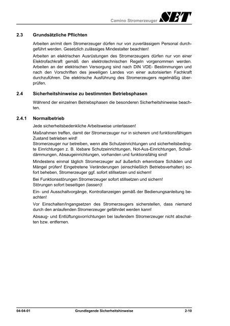 2) Bedienung - Stange Energietechnik GmbH