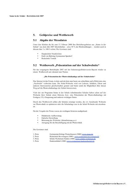 Jahresbericht 2007 (PDF) - Solarenergieförderverein Bayern e.V.