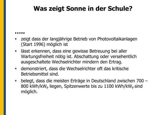 Stand der Technik und neue Entwicklungen in der Photovoltaik