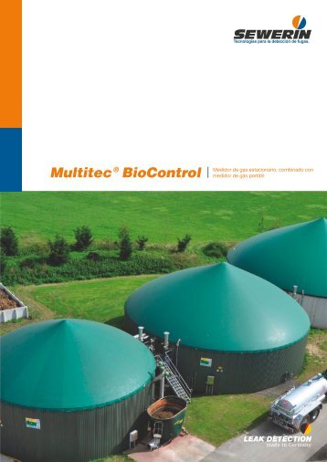 MultiTec® BioControl - Medidor de gas estacionario ... - Sewerin