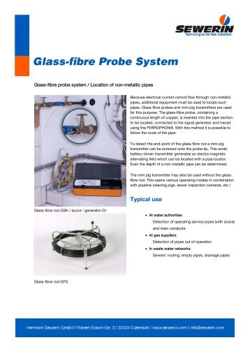 Glass-fibre Probe System - Sewerin