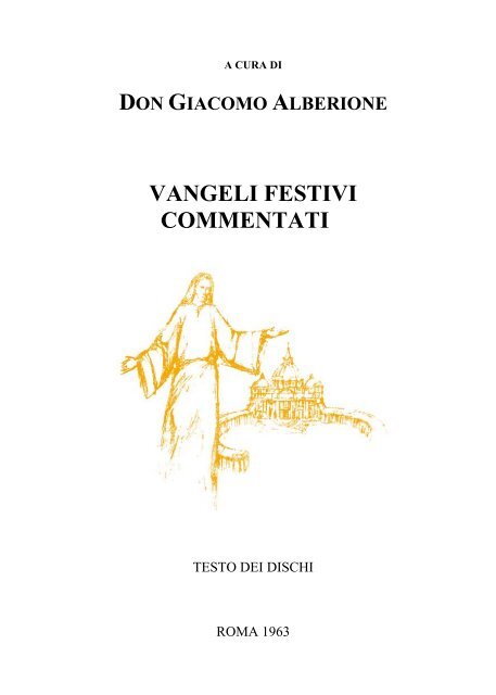 don giacomo alberione vangeli festivi commentati