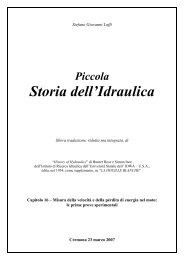 Piccola Storia dell'Idraulica - Consorzio Irrigazioni Cremonesi