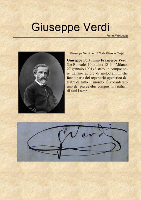 Giuseppe Verdi - GiornalinoH