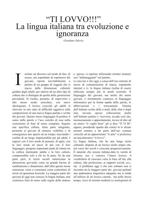 Svar Numero 5 - Lettere e filosofia