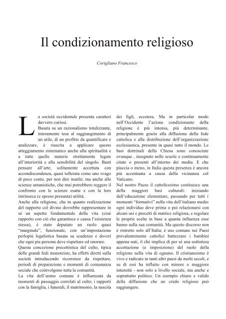 Svar Numero 5 - Lettere e filosofia