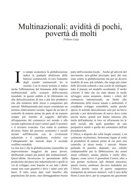 Svar Numero 5 - Lettere e filosofia