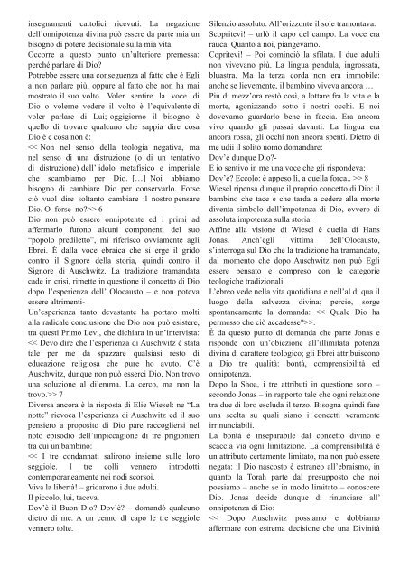 Svar Numero 5 - Lettere e filosofia