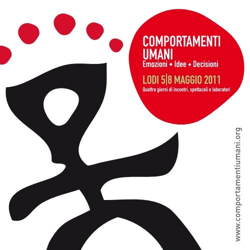 scarica il programma completo 2011 in pdf - Comportamenti Umani