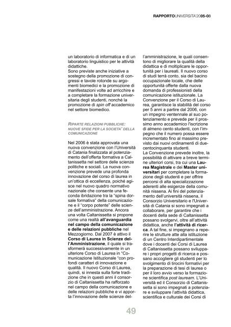 Rapporto università_05-08_v15 - Consorzio Università Caltanissetta