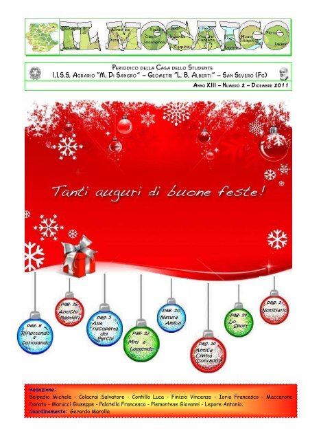 il Mosaico Natale 2011 - ITAS Di Sangro e ITG alberti San Severo ...