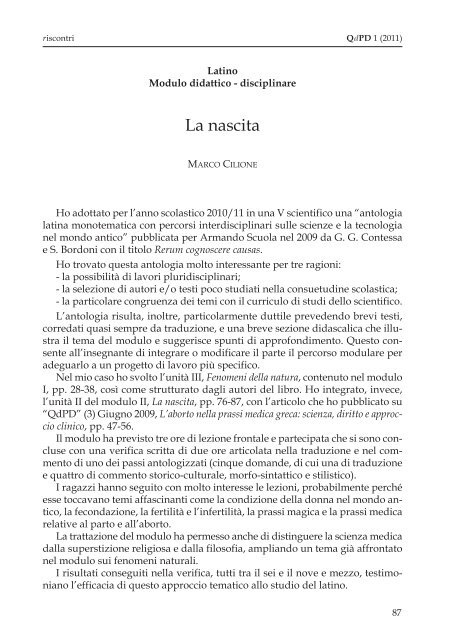 qdpd n 7.pdf - Collegio San Giuseppe - Istituto De Merode