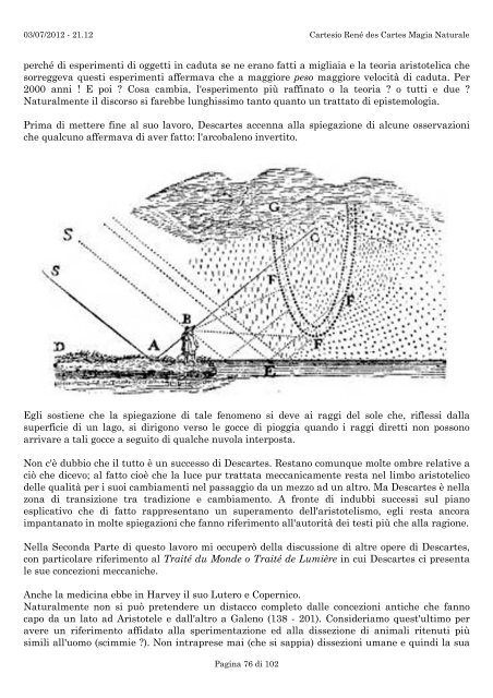 Cartesio René des Cartes Magia Naturale