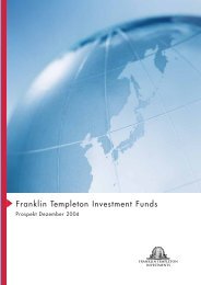 Franklin Templeton Investment Funds