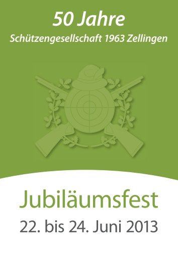 Flyer 50 jähriges Jubiläum der Schützengesellschaft 1963 e.V.