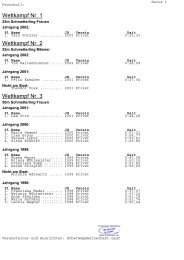 Protokoll der Stadtmeisterschaften 2011 - SG Lauf