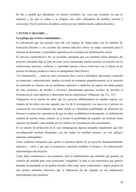 Alfabetizar en el primer ciclo - Informe avance '06 - Programa de ...