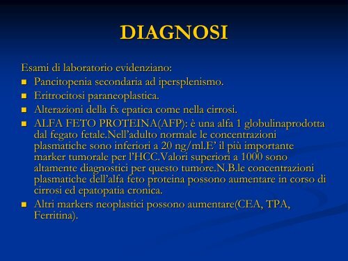 EPATOCARCINOMA (HCC) - laprimapietra - Altervista