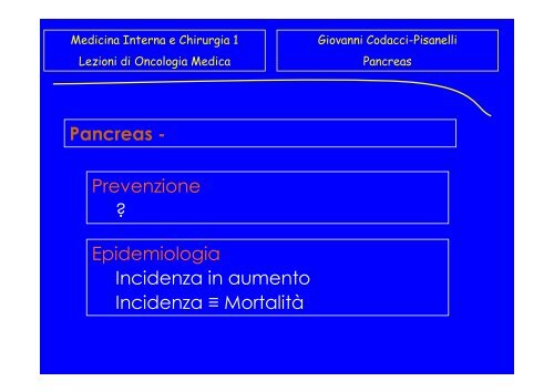 Pancreas - Sapienza Università di Roma