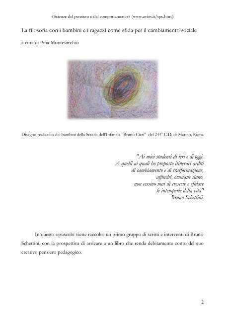 La filosofia con i bambini ei ragazzi come sfida per il ... - avios