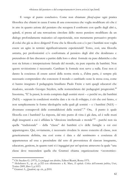 La filosofia con i bambini ei ragazzi come sfida per il ... - avios