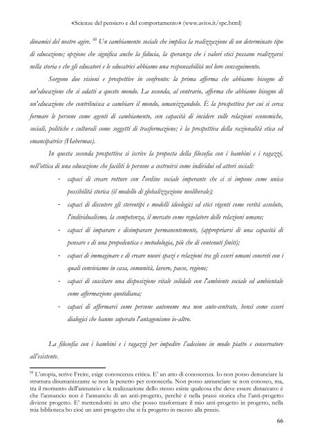 La filosofia con i bambini ei ragazzi come sfida per il ... - avios