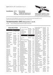 Yardstickzahlen 2003 (Kielyachten L bis R) - Segler-Gemeinschaft ...