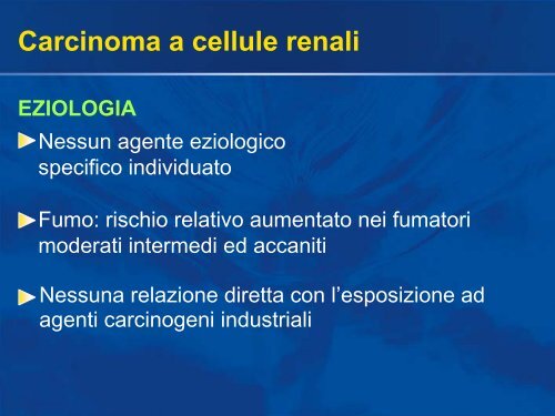 Carcinoma a cellule renali - Uroandrologiapuglia