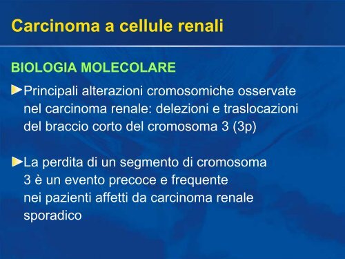 Carcinoma a cellule renali - Uroandrologiapuglia