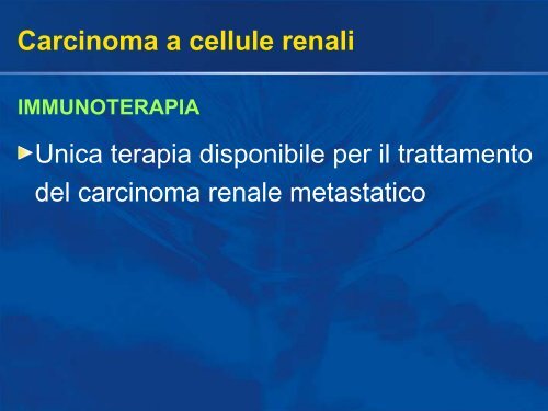 Carcinoma a cellule renali - Uroandrologiapuglia