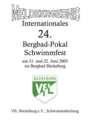 Internationales Bergbad-Pokal Schwimmfest