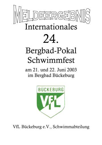 Internationales Bergbad-Pokal Schwimmfest