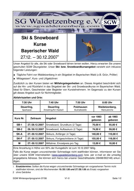 Download Anmeldeformular - SG Waldetzenberg eV