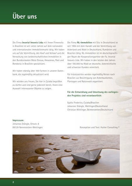 Nachhaltiges Forst-Investment - ShareWood Switzerland AG