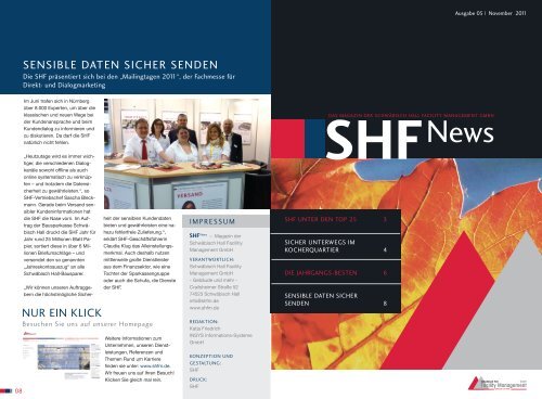 SHF-News Ausgabe_5_SHF-News Ausgabe_5 - Schwäbisch Hall ...