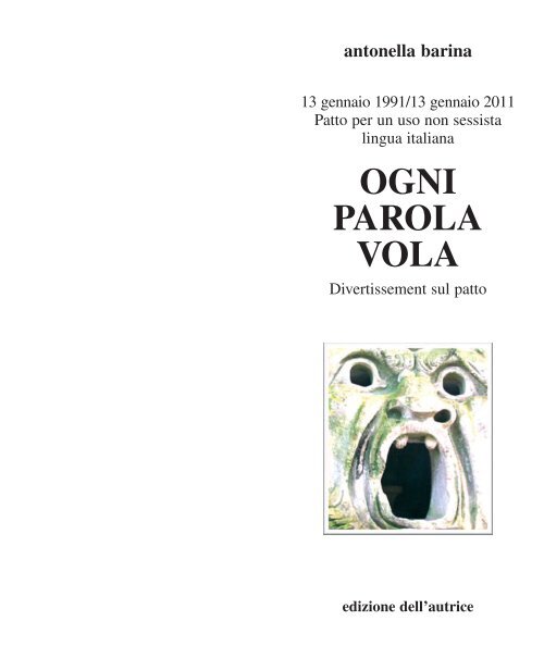 Ogni parola vola.pdf - Edizione dell'Autrice