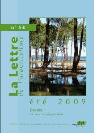 La lettre de l'arboriculture no 53 - Société Internationale d ...