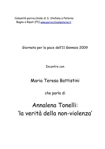 Maria Teresa Battistini - La Parrocchia di Santo Stefano a Paterno